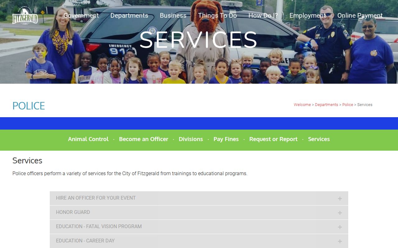 Ben Hill and Fitzgerald public-safety app services