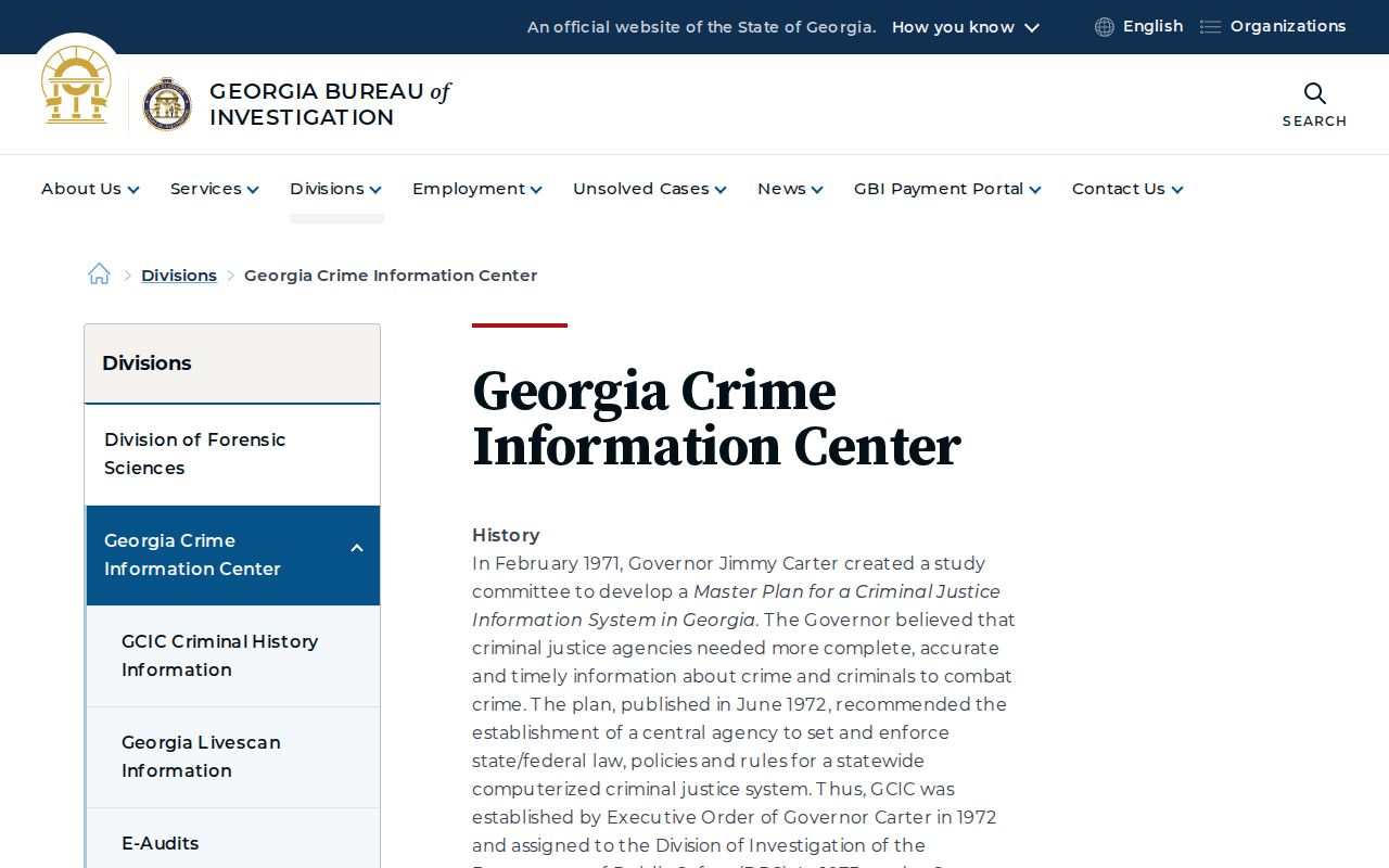 GCIC and CJIS law-enforcement information systems